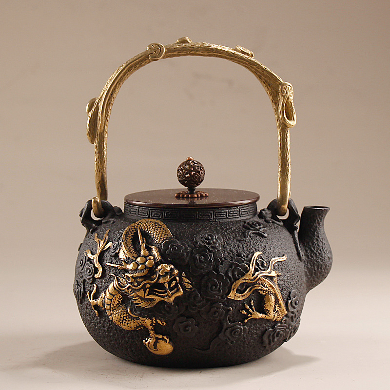 Cast Iron Teapot - Bouilloire en fonte de 1,3 L