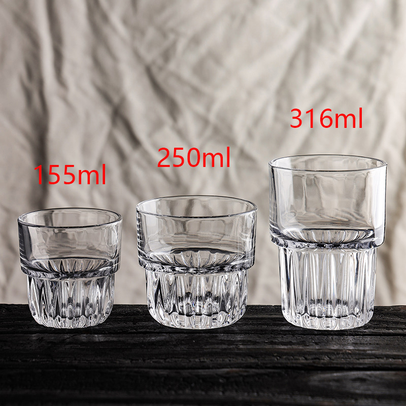 Coffee Tea Tumbler - Tasse à café en verre transparent