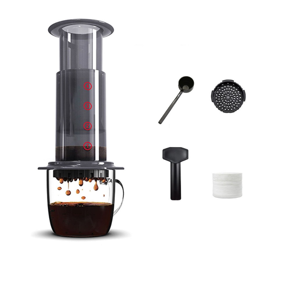French Press Coffee & Tea - Partager Pot Portable bouilloire à café