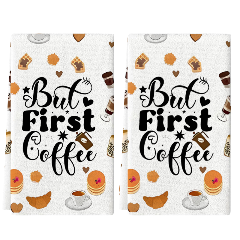 Coffee Tea Good Morning - 2 pièces, serviettes de cuisine Good