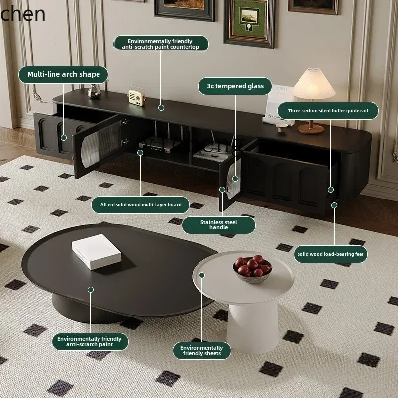 Coffee & Tea Haus - Meuble TV rétro i5.15 et table