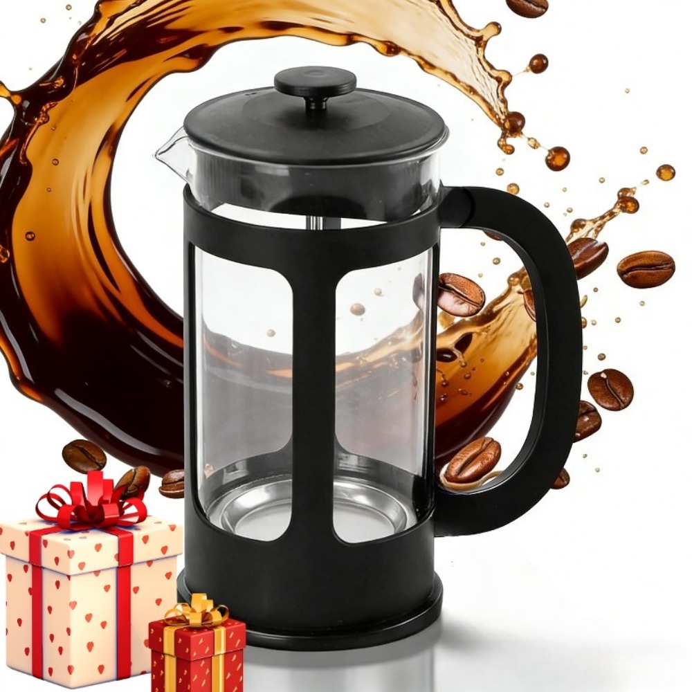 French Press Coffee & Tea - Cafetière à piston 350ML/11OZ avec filtre