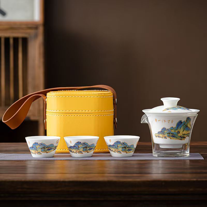 Gongfu Tea Set - Service à thé en porcelaine blanche