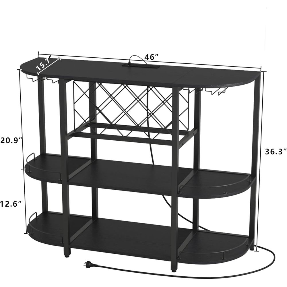 Table basse noire à 3 niveaux  - Coffee & Tea Haus avis et prix
