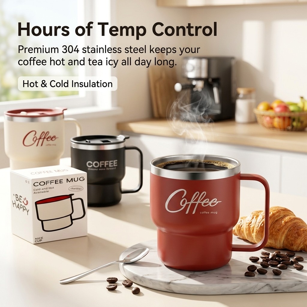Mug à café isotherme en acier  - Coffee Tea Tumbler avis et prix