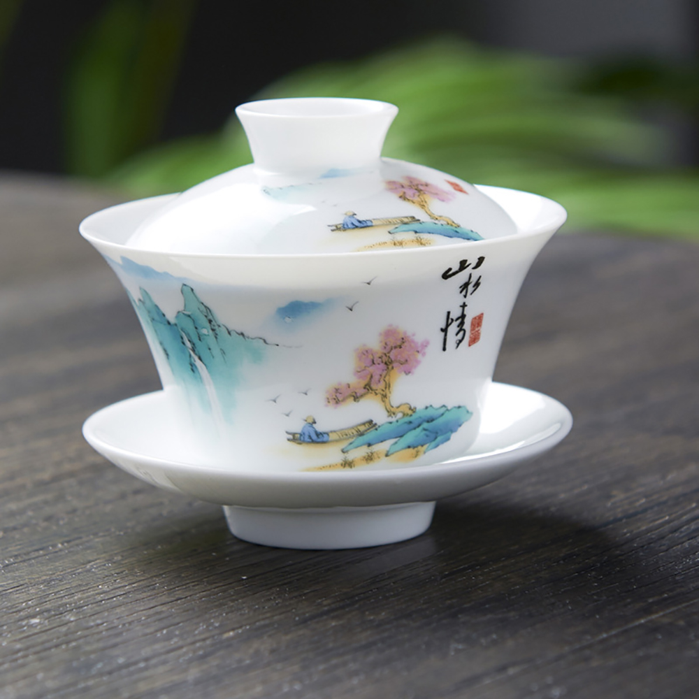 Tureen en porcelaine de kaki G - Gongfu Tea Set avis et prix