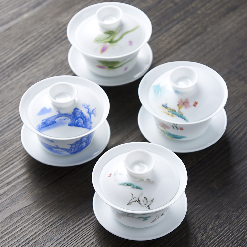 Tureen en porcelaine de kaki G - Gongfu Tea Set avis et prix
