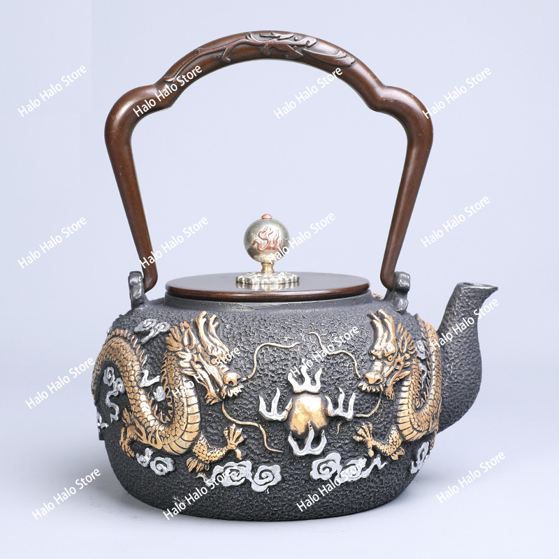 Pot en fer à Double perle de d - Cast Iron Teapot avis et prix