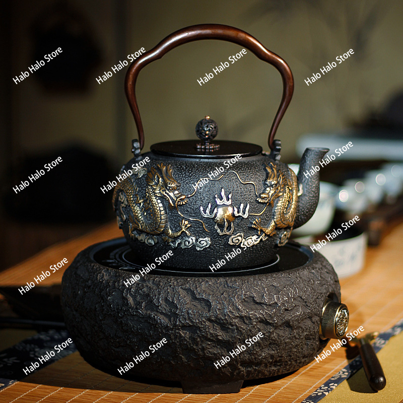 Pot en fer à Double perle de d - Cast Iron Teapot avis et prix