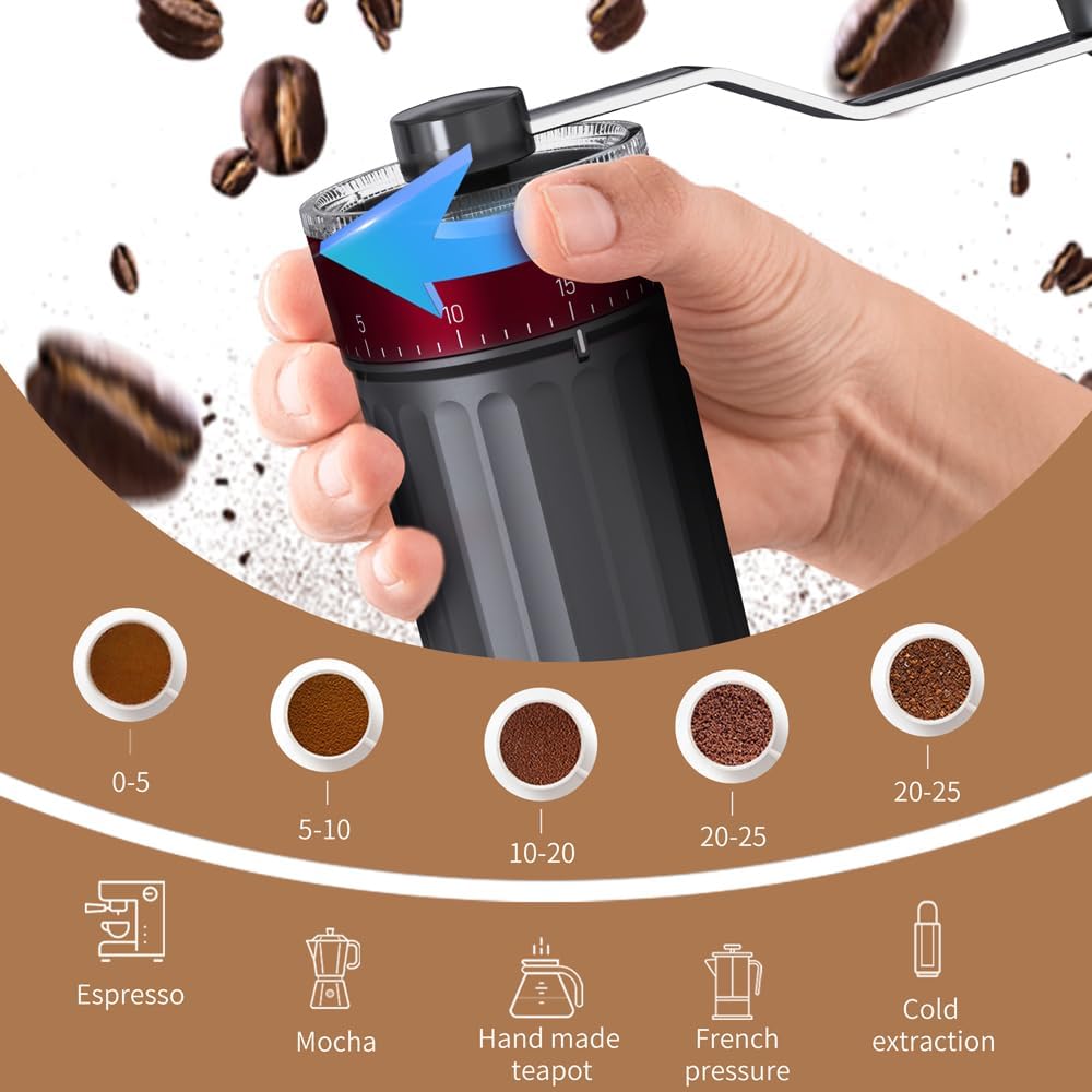 Moulin à café manuel avec 40 r - French Press Coffee & Tea avis et prix