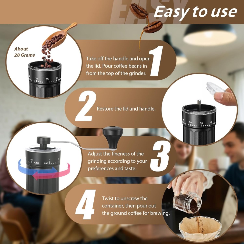 Moulin à café manuel avec 40 r - French Press Coffee & Tea avis et prix