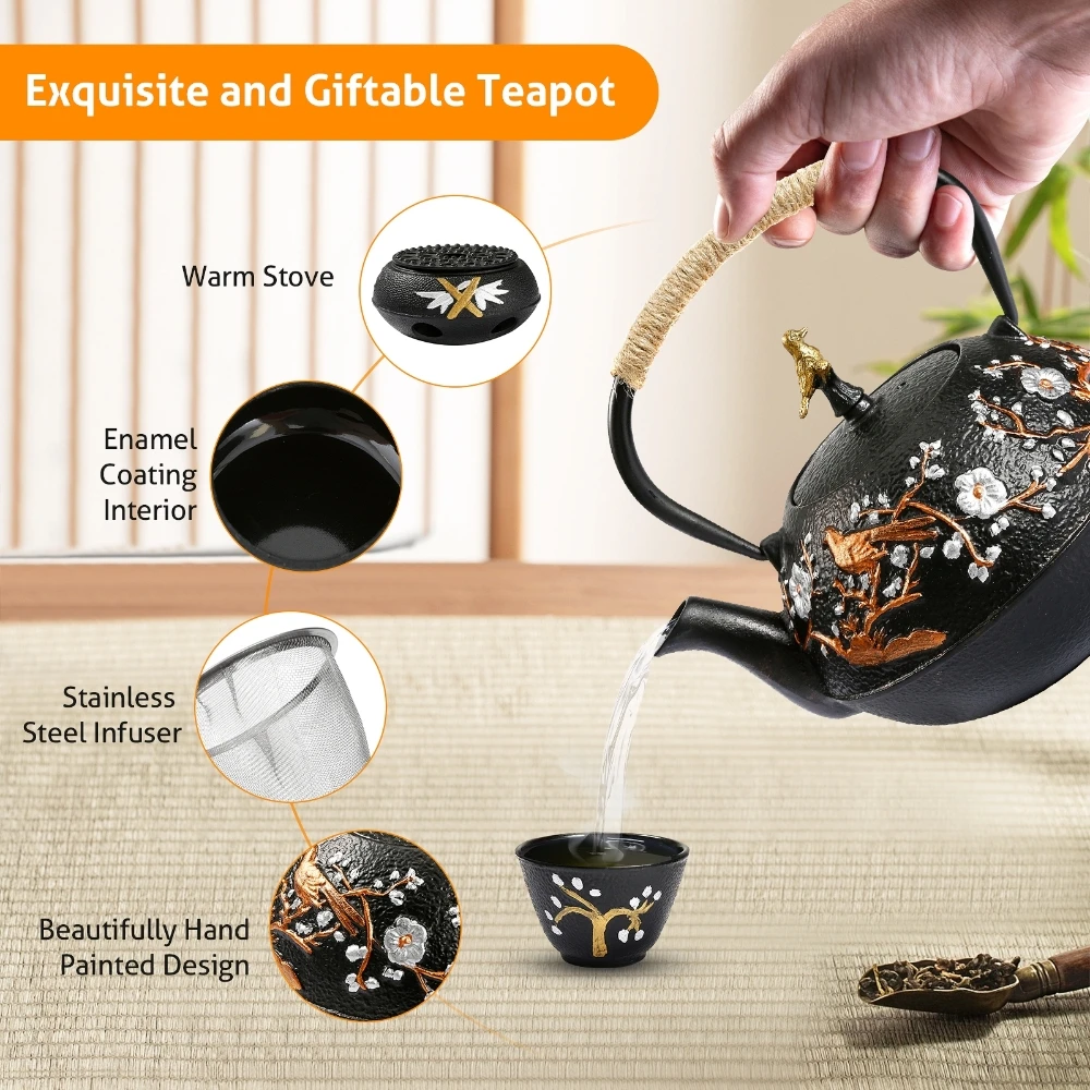 Ensemble de théière en fonte a - Cast Iron Teapot avis et prix