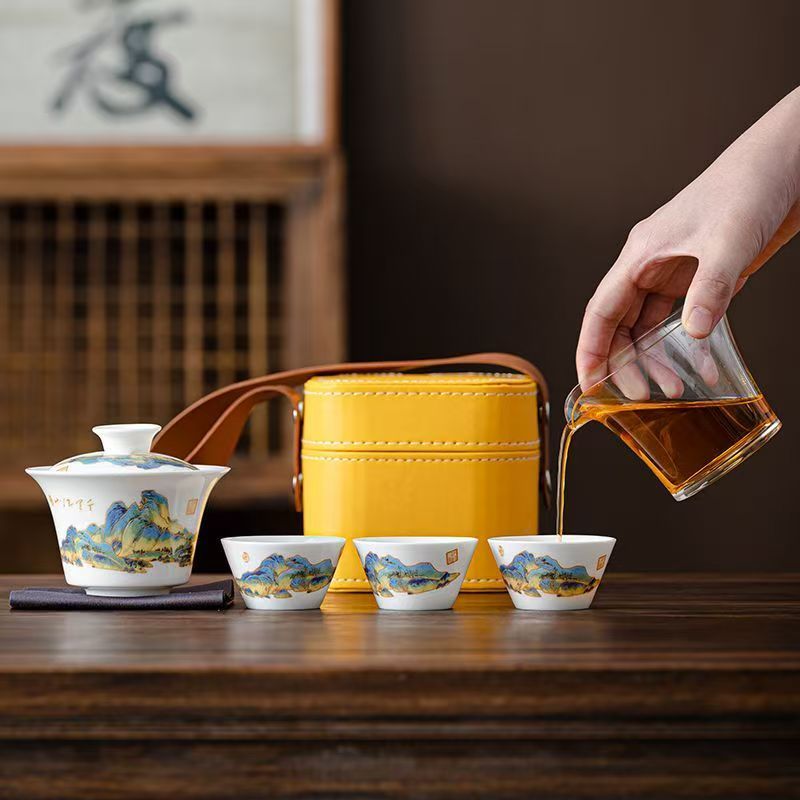 Service à thé en porcelaine bl - Gongfu Tea Set avis et prix