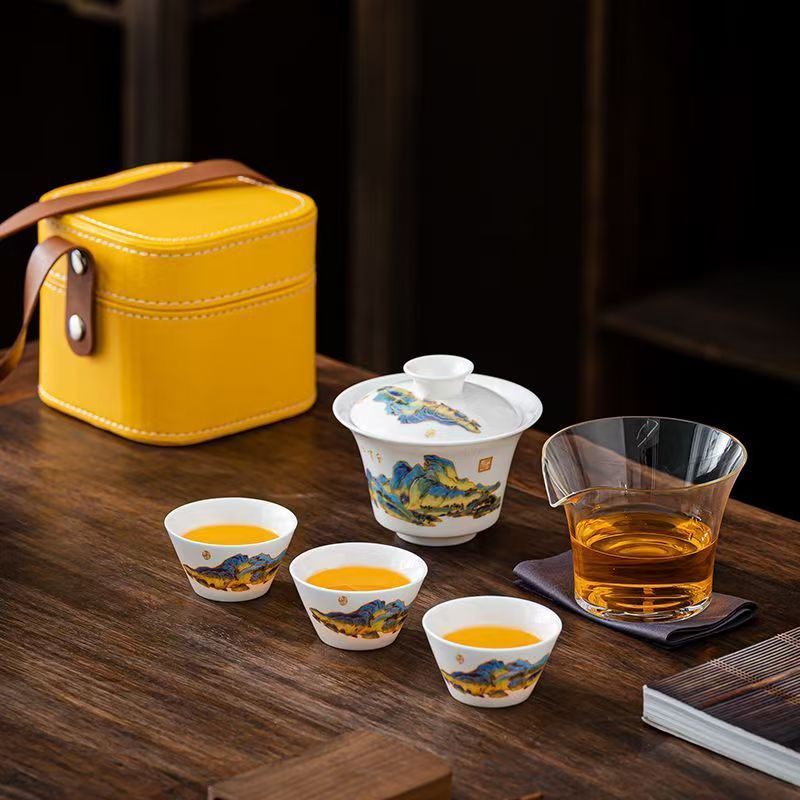 Service à thé en porcelaine bl - Gongfu Tea Set avis et prix