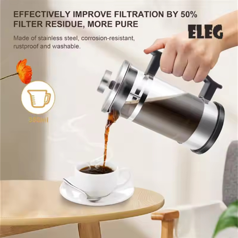 Cafetière à piston en verre bo - French Press Coffee & Tea avis et prix