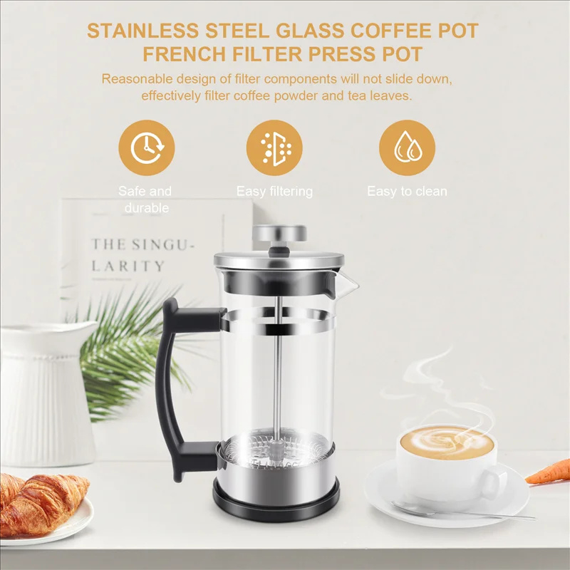 Cafetière à piston en verre bo - French Press Coffee & Tea avis et prix