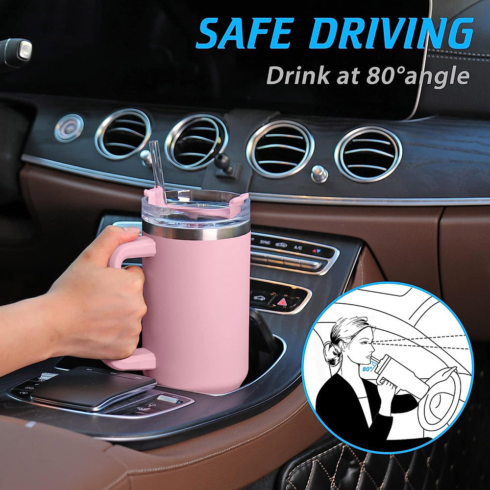 Gobelet de 40oz avec poignée e - Coffee Tea Tumbler avis et prix